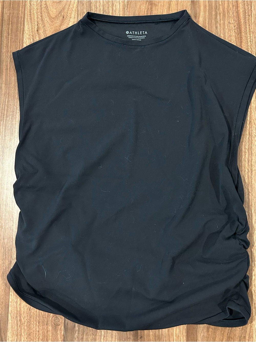 Athleta side-ruched muscle tee
